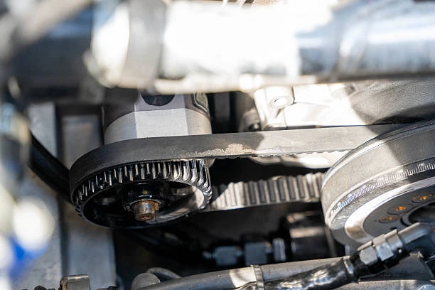 Timing chain and timing belt inspection performed by Fleetway Service & Repair on a diesel truck near Clinton, Utah.